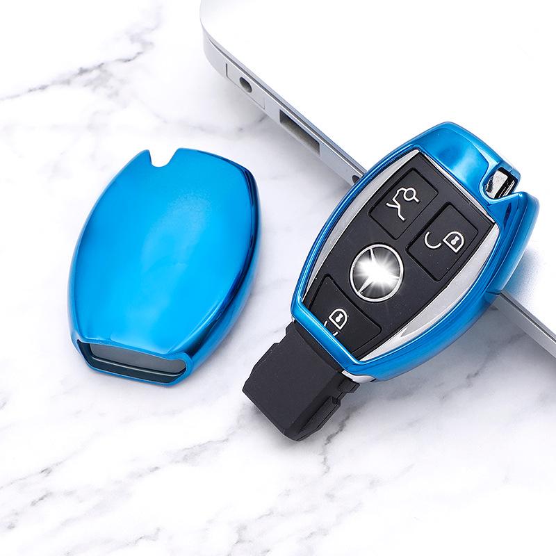 TPU Key Cover for Mercedes C-Class C180 C200, E-Class E300 E360L, GLA200 Older Models