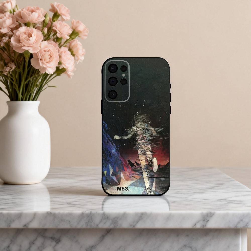 Electric Rock M-M83 Band Phone Case For Samsung S25,S24,S21,S22,S23,S30,Ultra,S20,Plus,Others Soft Black Cover