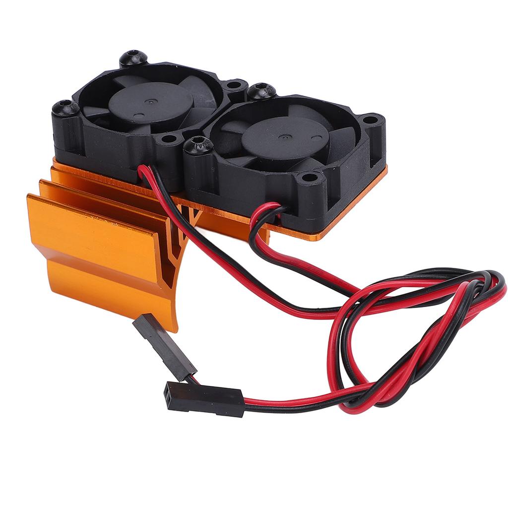 ESC Cooling Fan and Motor Dual Fan Set Aluminum Plastic Fan Set for Slash 4x4 for Stampede 4x4 for