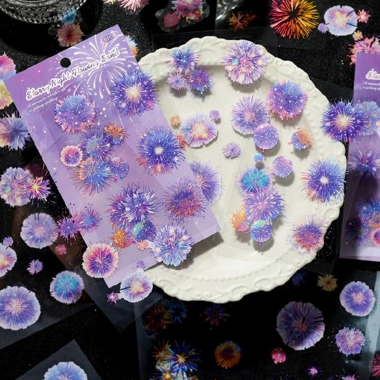 Safe Peels And Stick PET Sticker For Kids Crafting And Home Decors Long Timing Sparkling Sticker For DIY Art Projects