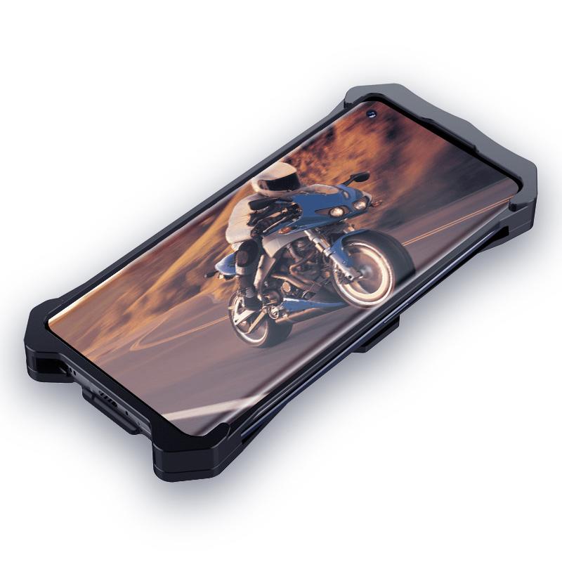 Für Oppo Find X5 Pro Handyhülle Aluminiumlegierung Stoßfest Panzer Robustes Handy Rückseite