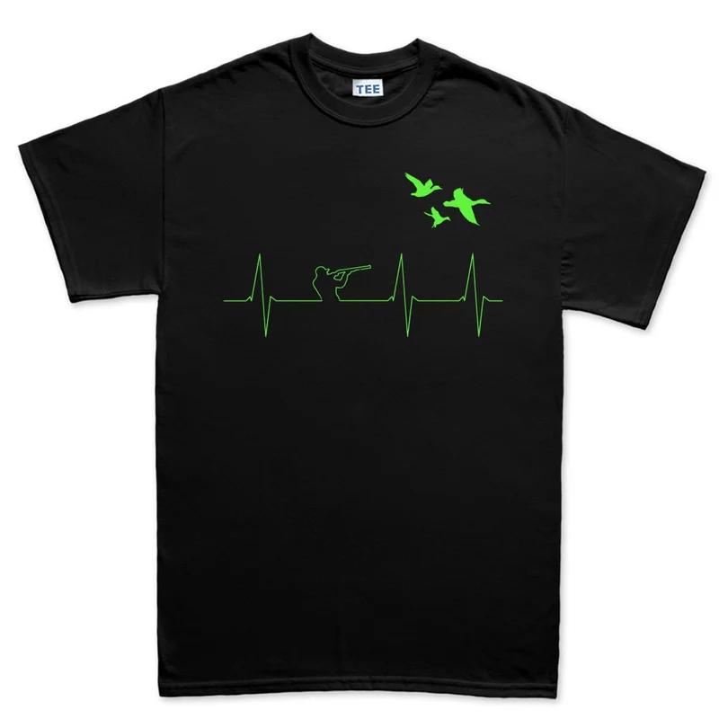 Hunting heartbeat Unisex cotton Tshirt casual outdoor hunting style S