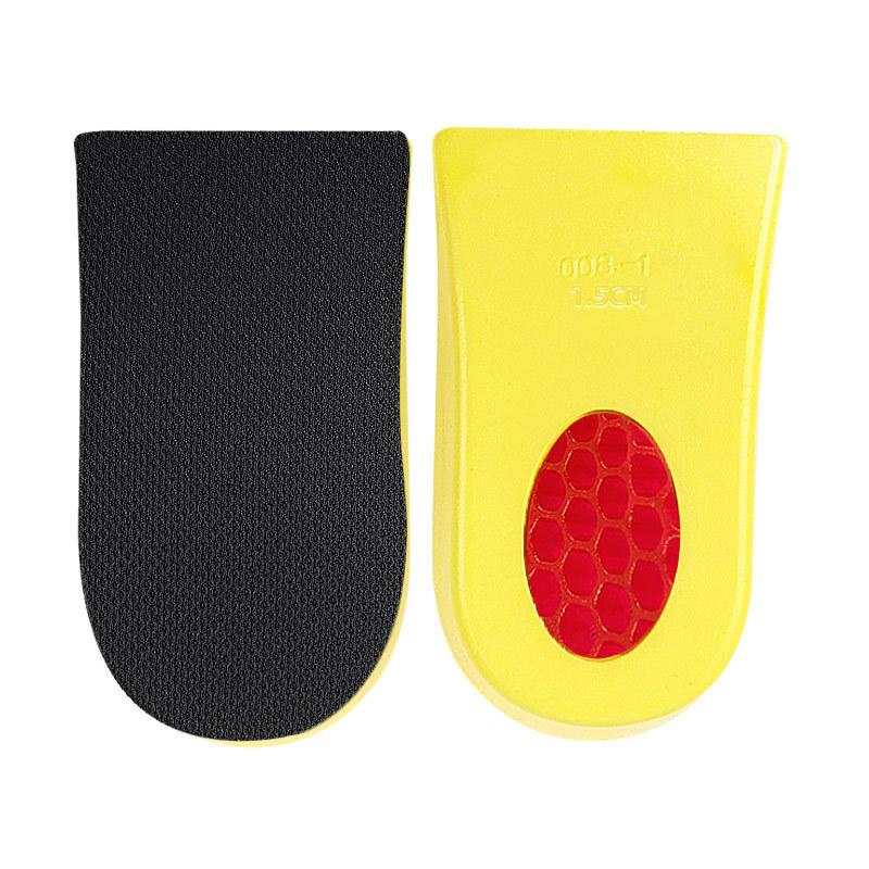 PU Adult Invisible Heightening Half Pad for Sports and Leisure Comfortable Heel Lift Insole