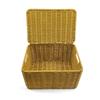 Handmade Imitation Rattan Storage Basket for Organizing Clothes, Snacks, Toys, and Books In Living Room - Large Capacity.