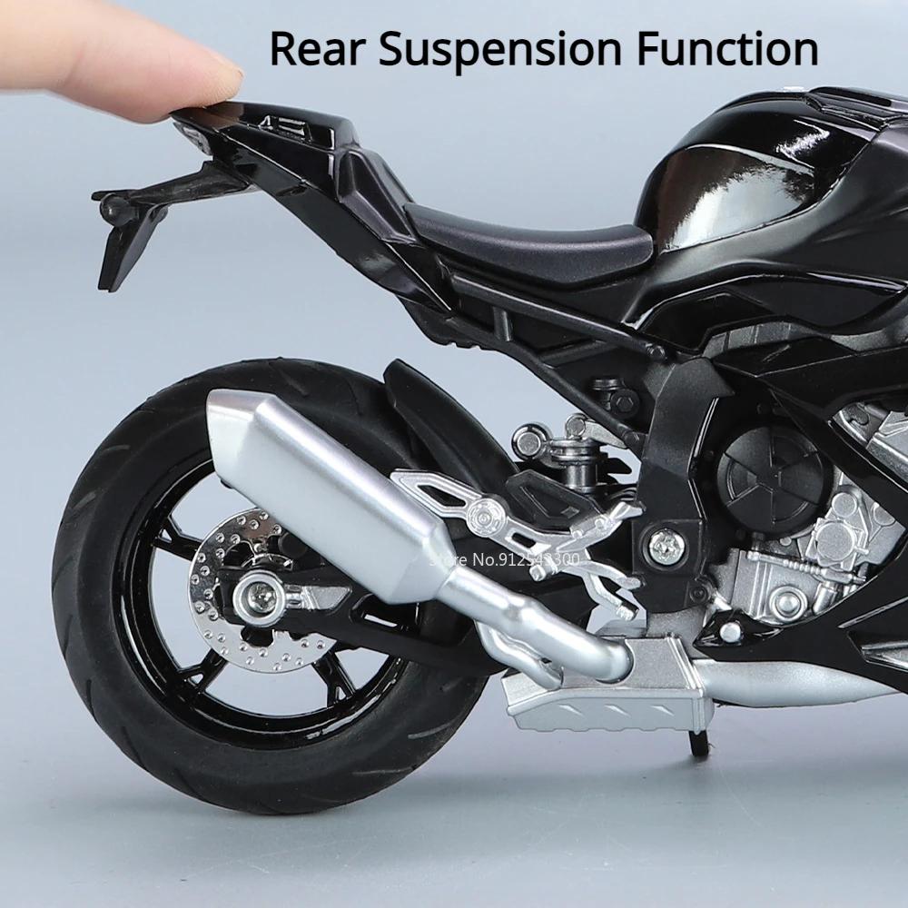1:12 RRS1000 R1250GS Motorcycle Car Model Toys Wheel Steering Alloy Body Rubber Tires Motorbike Models for Children's Gifts
