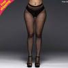 Plus Size Rhinestone Fishnet Stockings for Women