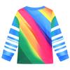 19759 Kinderen Jongens Meisjes Regenboog Roblox Bedrukt Lange Mouwen Ronde Hals T-shirt Broek Trainingsbroek Sets