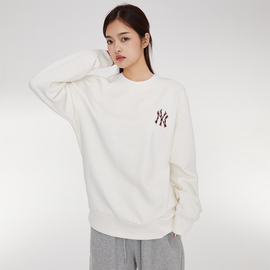 New MLB New York Yankees Sweatshirt Unisex White 3AMTM1234-50CRS