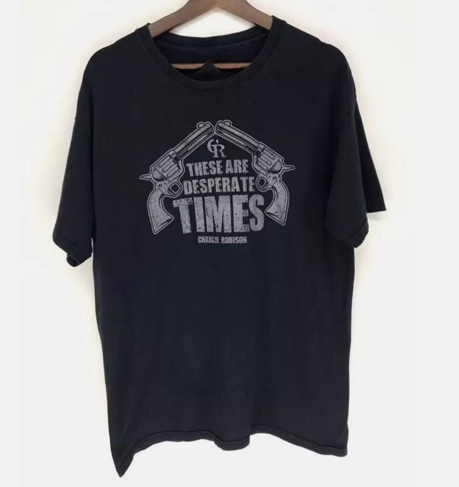 

Country Music Thank You Charlie Robison Shirt Black Unisex Mens XL