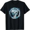 Marvel Punisher Farbe Tropfen Totenkopf Vintage Kreis Logo T-Shirt