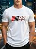 Racing 93 Streifen Grafik Unisex T-Shirt Motorsport Motorrad Druck Kurzarm Baumwolle Lässiges T-Shirt Für Mann Auto Sport Enthusiast