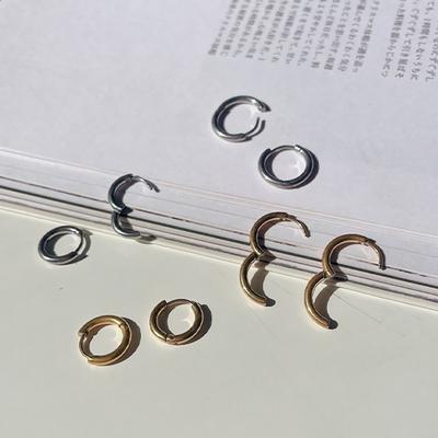 Women's Common Round Earrings Surgical Steel