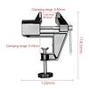 Portable Metal Mini Bench Vise Flat Pliers Multi-Functional Table Clamp Small Adjustable Work Bench Model Jewelry Making