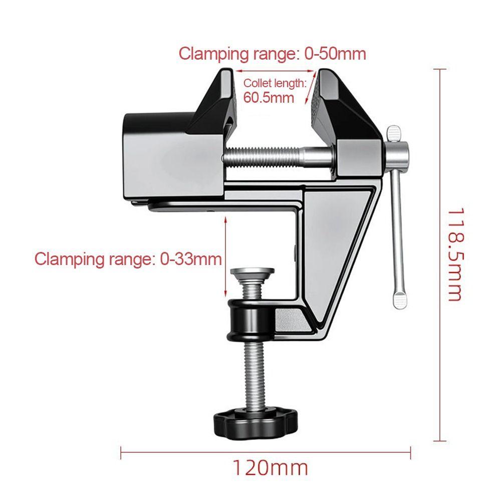 Portable Metal Mini Bench Vise Flat Pliers Multi-Functional Table Clamp Small Adjustable Work Bench Model Jewelry Making