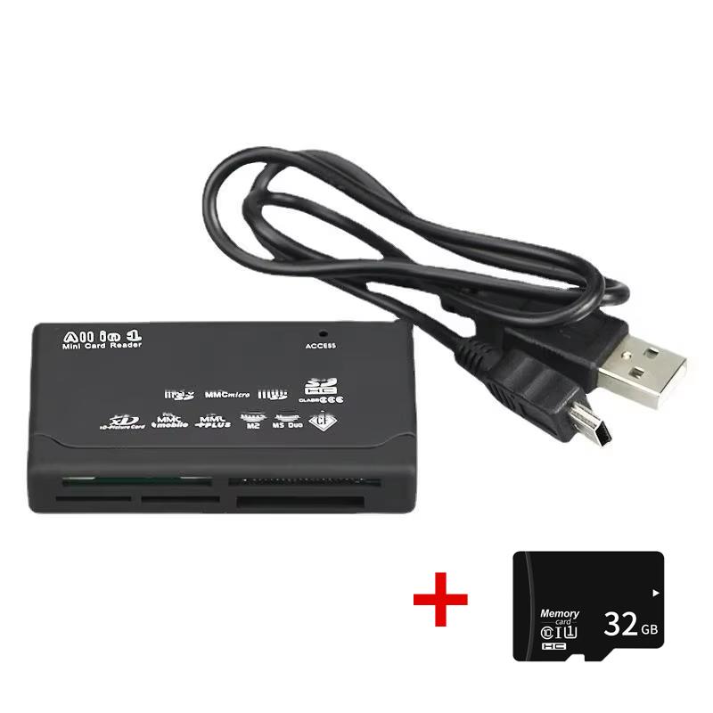 6 in 1 USB Card Reader Extreme Micro SD MMC Mini XD M2 MS DUO TF Memory Card Writer Computer Tablet Laptop Data Transfer Adapter