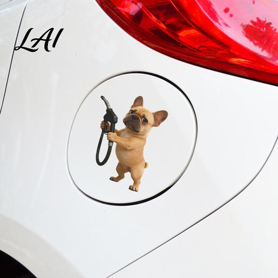 Car Tailgate Decal Fun Fuel Cap Sticker Cute Dog Cat Mouse Sticker Waterproof Self Adhesive Animal for Cars Windows