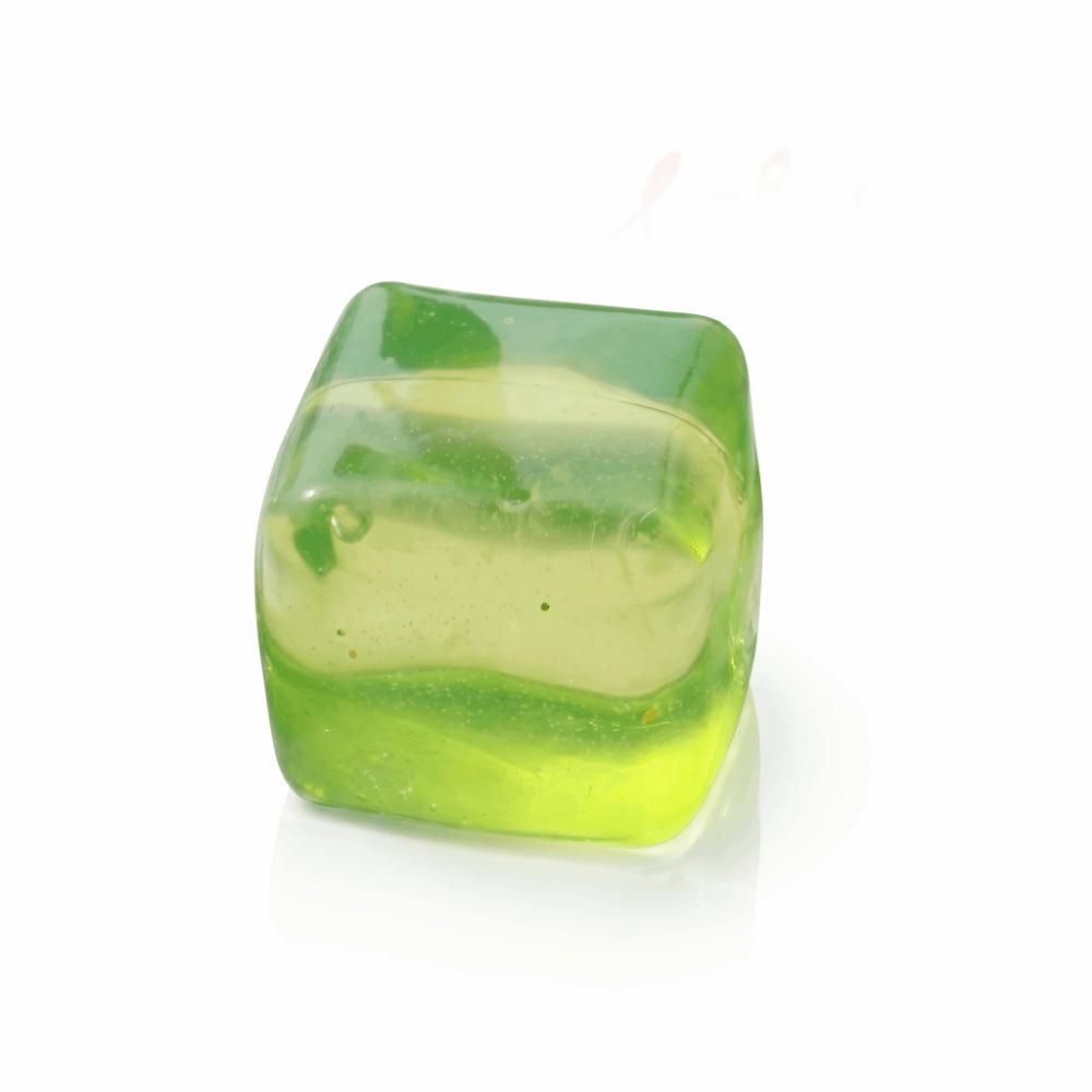 Non-stick Ice Cube Squeeze Toy Soft Slow Rising Snowflake Slow Rebound Toy Adults green Maltose Ice