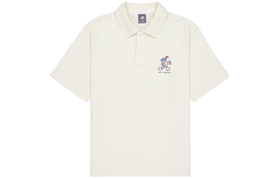 New Balance Polo Shirt Unisex White NFE26061-IV M
