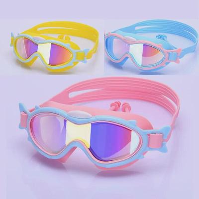 Children's Waterproof & Fog-Proof Large Frame Swimming Goggles - HD Clarity Swimming Glasses