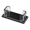 Clear Acrylic Business Card Stand Large Compartment Name Card Organiser Container For Efficient Business Card Management