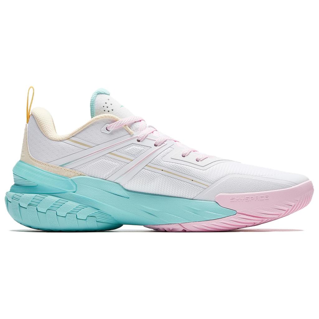 Nové basketbalové boty Anta s odpružením, protiskluzové, proti převrácení, nízký svršek, pánské, bílé 912541602Q-3