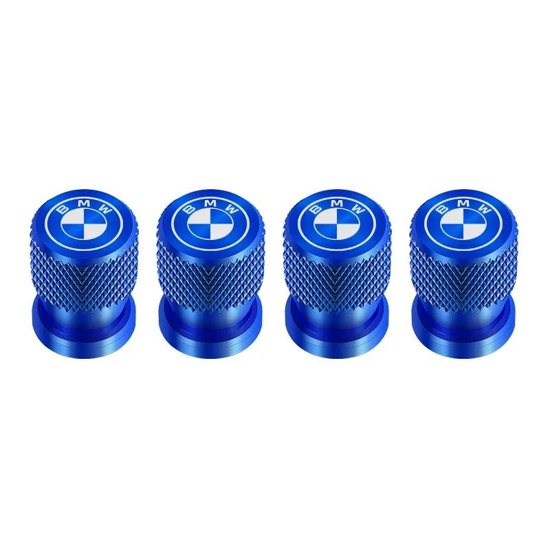 4Pcs Car Tire Valve Stems Cap Knurling Style Tire Valve Cap Aluminum Tire Wheel Stem Air Valve Cap for BMW M E90 E91 E92 X3 X5