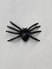 12 Black Luminous Small Halloween Prank Spiders