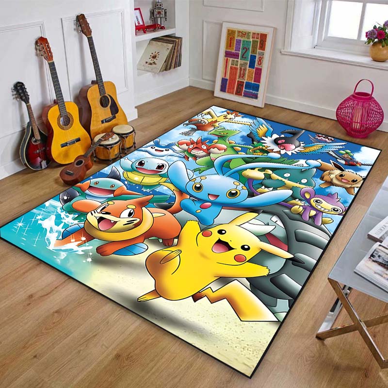 1PC P-Pokemon Eeveelution Pattern cartoon Carpets for Living Room Bedroom Bedside Floor Mat Area Rug Home Decor Luxury Gifts