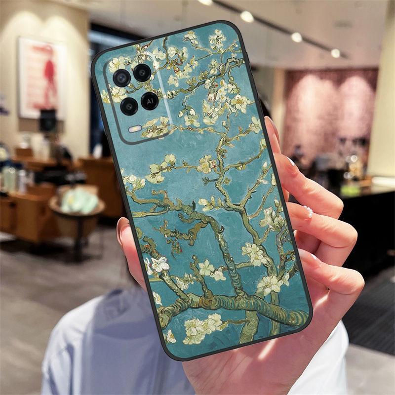 Van Gogh Oil Painting Case For Oppo A94 A54 A40 A60 A80 A98 A78 A18 A38 A58 A16 A76 A96 A17 A77 A74 A57S A15 Cover