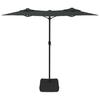 Vidaxl Podwójny Parasol Ogrodowy Z Led, Antracytowy, 316X240 Cm