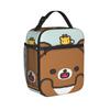 Rilakkuma Relax Bear Lunch Bag  Cute Lunch Box For Men Outdoor Picnic Portable Cooler Bag Oxford Print Thermal Lunch Bags