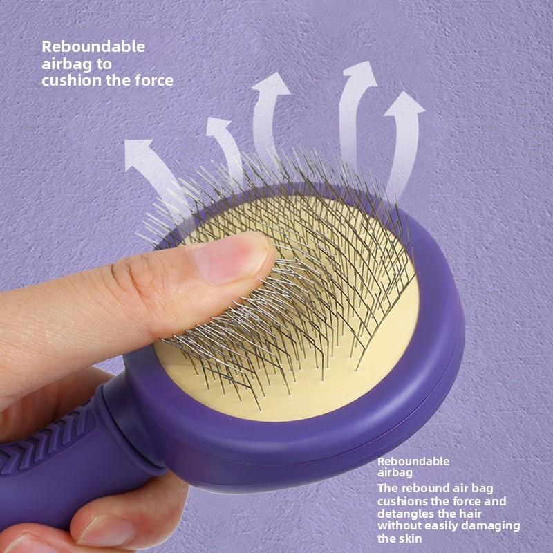 Pet Comb For Cats And Dogs With Plastic Pins For Fur Removal And Deshedging