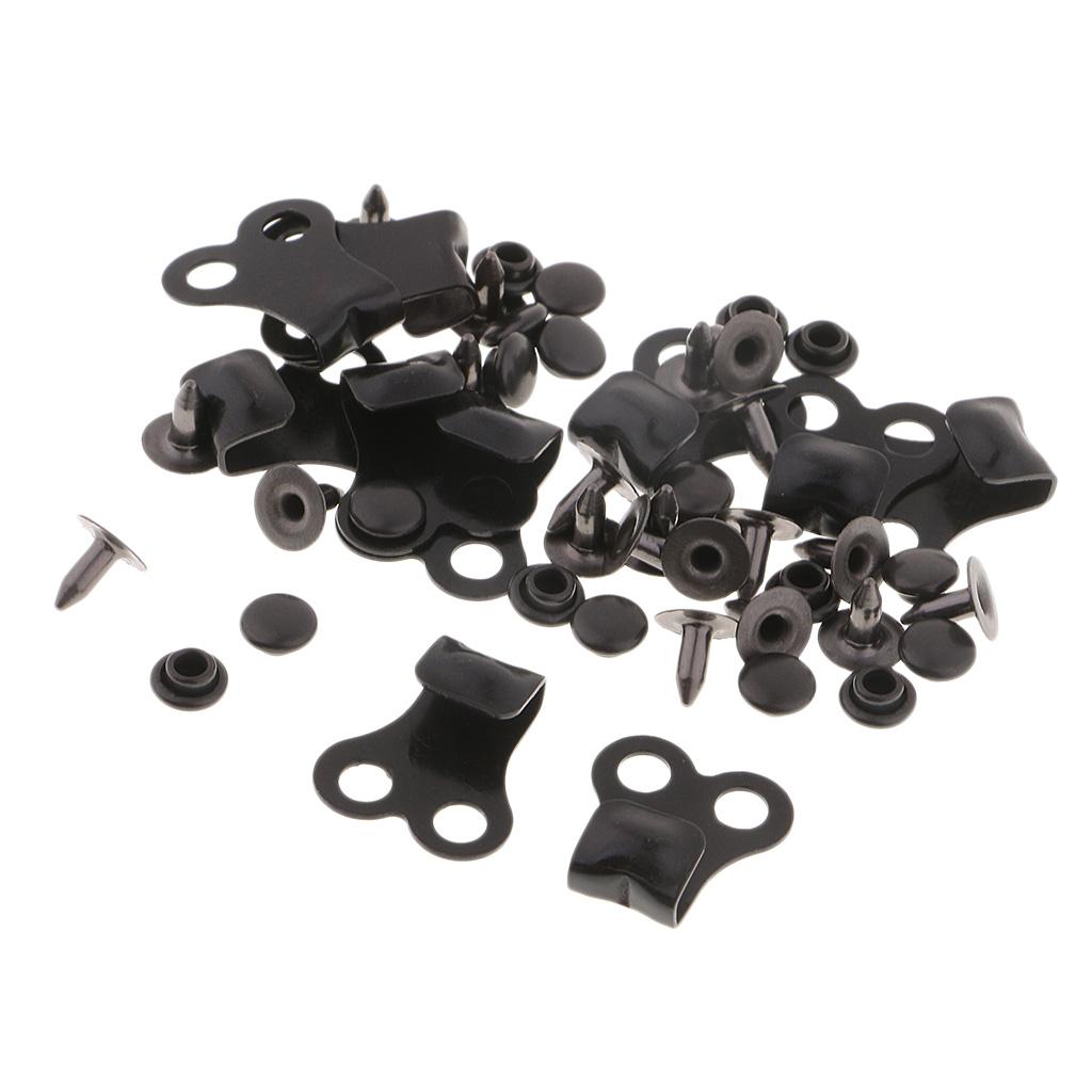 20x hebilla de cierre de cordones clips para cordones de botas de senderismo botas de trekking