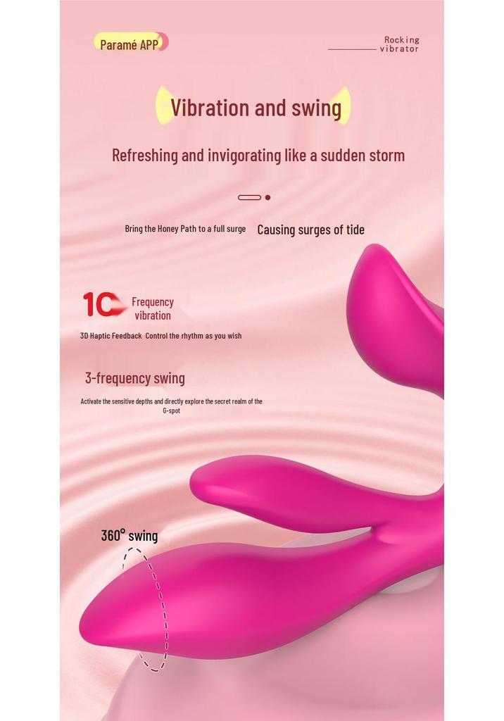 ManopalaMei Dual Stimulator Remote Control Vibrator for G-Spot and Clitoral Pleasure