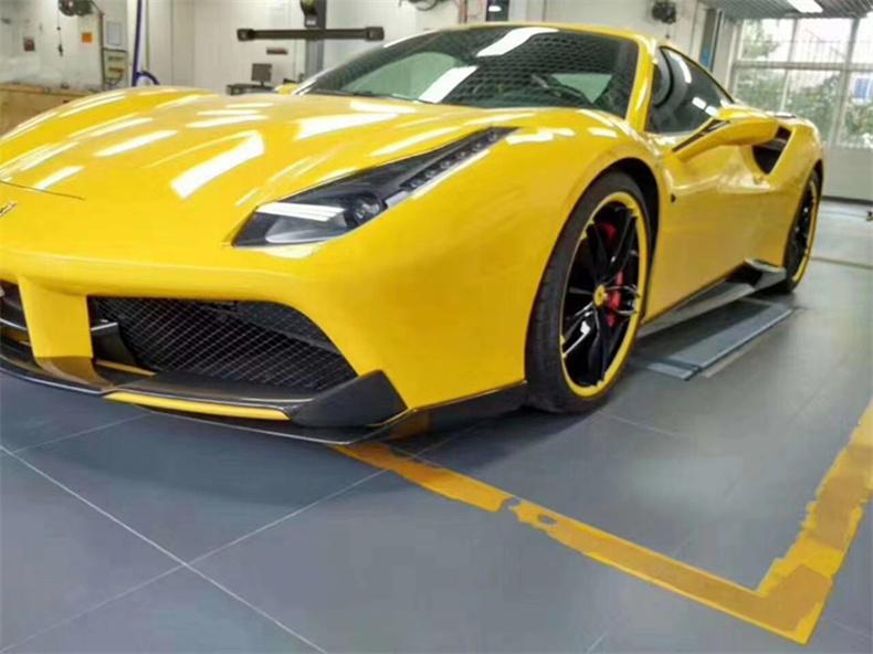 For Ferrari 488 Real Carbon Fiber Front Lip Rear Diffuser Bumper Spoiler Side Skirt Body Kit Trunk Splitter Upgrade Refits JW7