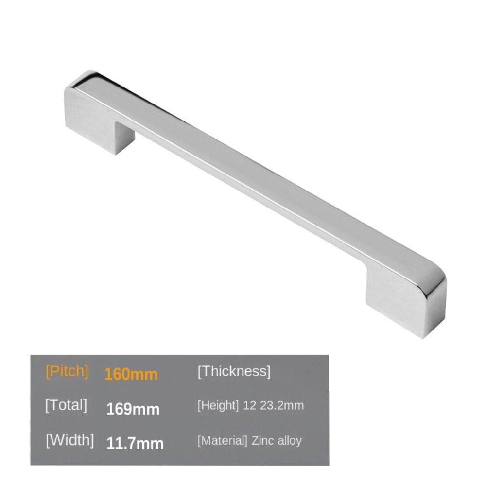 New Zinc Alloy Door Handle 96/128/160 MM Punching Holes Solid Handle Multifunctional Hardware Cabinet Drawer Knobs Cabinet
