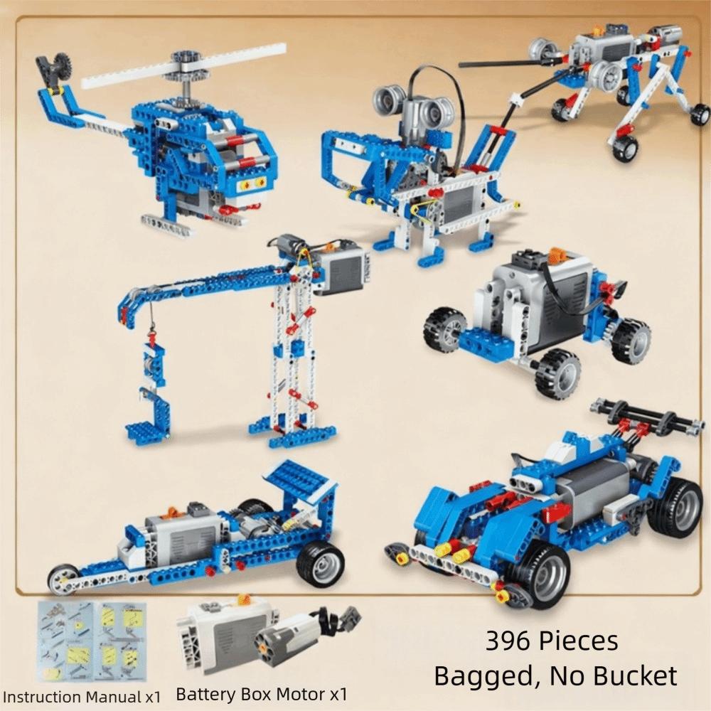 

396 шт. 7 різних форм будівельних блоків Модель Домашня освіта 1