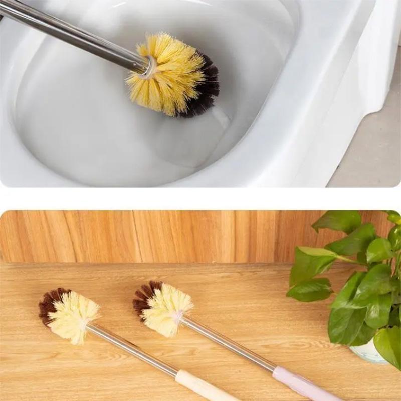 Creative Stainless Steel with Base Toilet Brush Cleaning Long Handle Cleaning Set