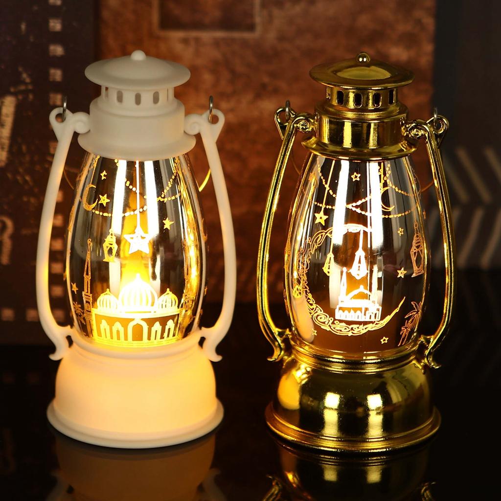 Eid Mubarak Ornaments Lantern Light Ramadan Decorations For Home 2025 Islamic Muslim Party Decor Ramadan Kareem EID Al Adha Gift