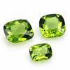 Green Peridot Cushion Cut Gemstone – Lime Green Faceted Loose Stones