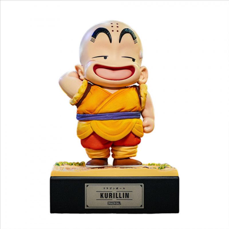 Dragon Ball JT Infinite Childhood Krillin & Goku Q Version Hand-Painted Figure Ornament