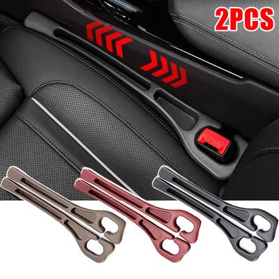 Upgraded Car Seat Gap Filler 2Pcs Center Console Side Crevice Filler Strip Elastic Seat Gap Filling Strip Drop Blocker Accessory