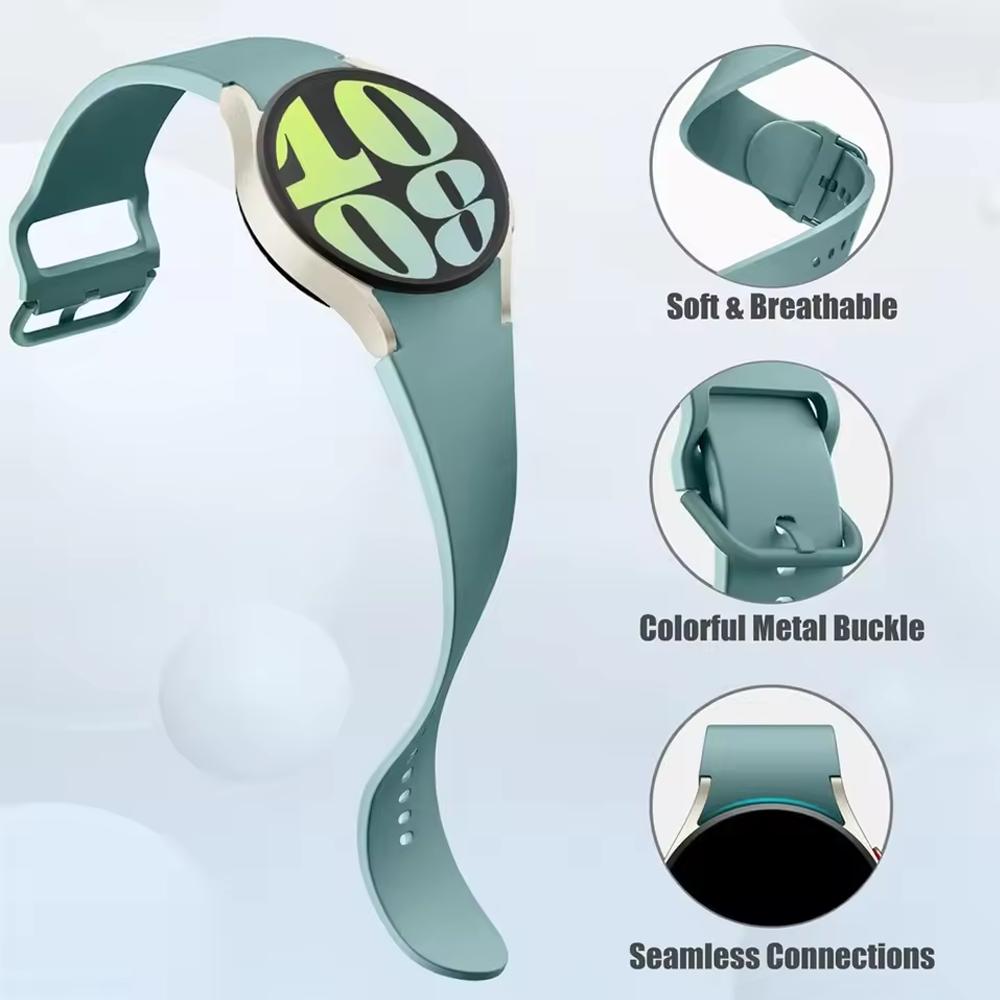Official-website Strap for Samsung Galaxy Watch 7 FE 44mm 40mm Silicone Bracelet Galaxy Watch6 4 6 Classic 5 Pro Band 43mm 47mm