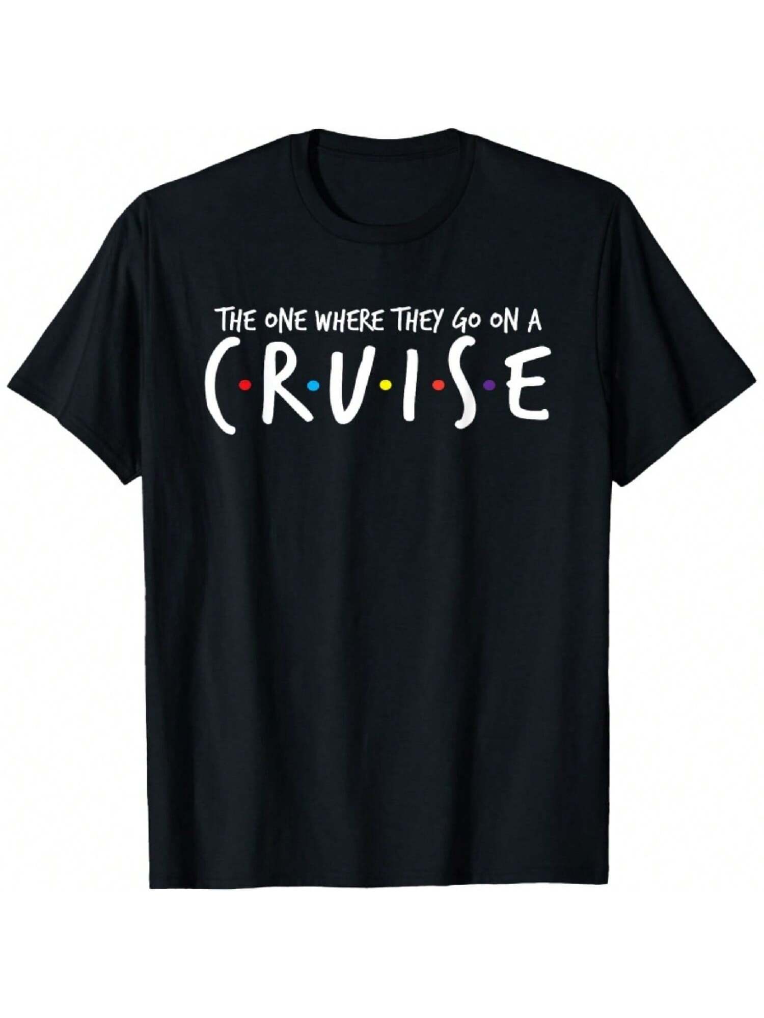 The One Where They Go On A Cruise-Family Cruise Vacation T-Shirt S разноцветный