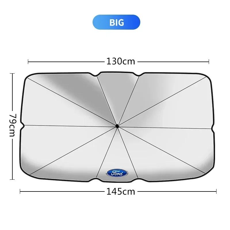 

Car Sticker 2026 Ford 2025 Hot Car Sunshade Foldable Windshield Umbrella Sun Shade Curtain For Ford Focus MK2 MK3 Ranger Fiesta