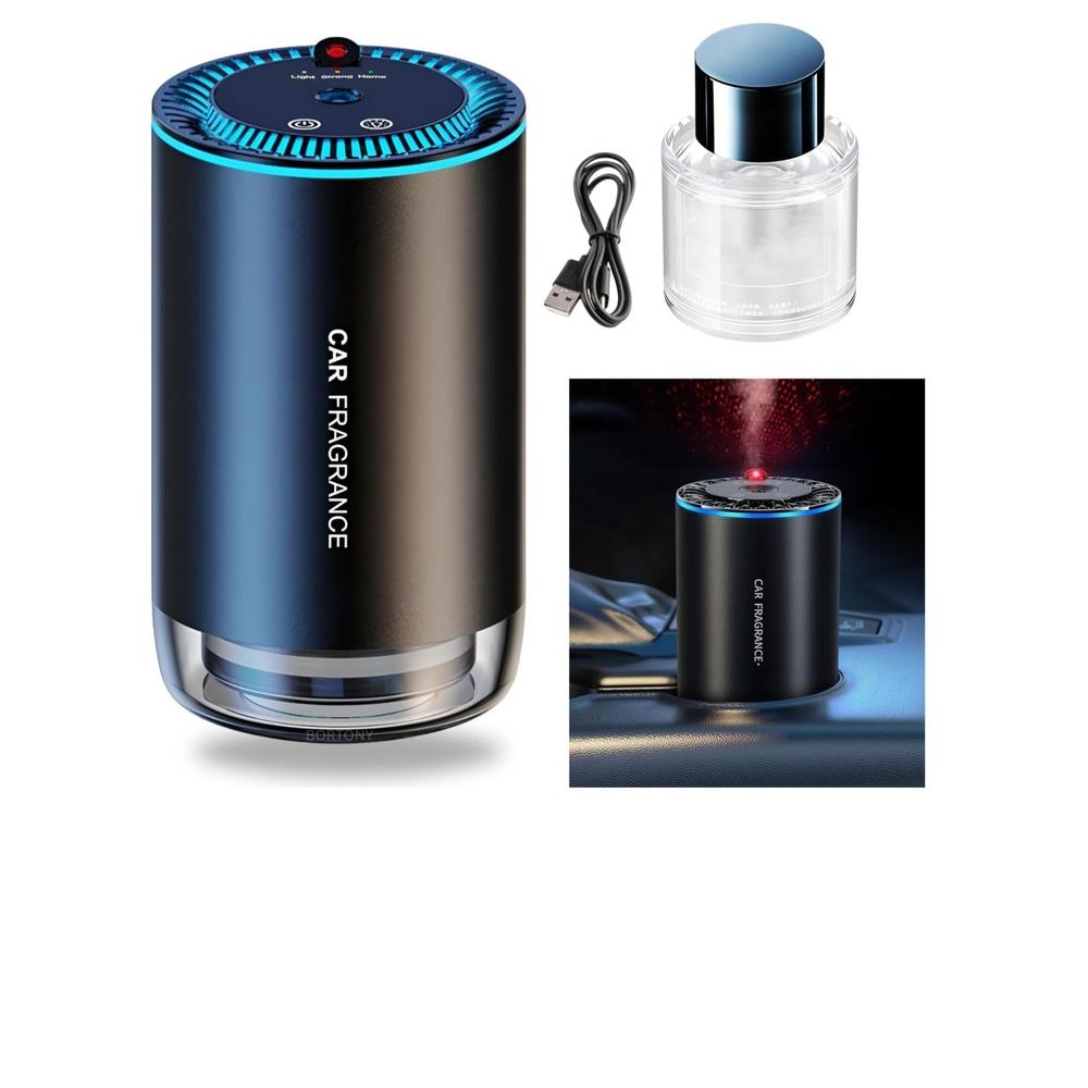 

Car Diffuser Humidifier with Star Projector - 150ml Aromatherapy Diffuser with LED Starry Ambient Light 300mAh Rechargeable Smart Air Freshener for C
