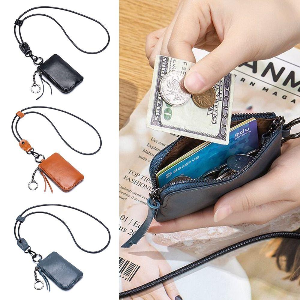 Soft Leather Small Wallet Portable Large capacity Business Card Bus Card Key Bag Coin Purse Ultra-thin Small Card Holder
