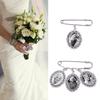 Wedding Bouquet Glamour Bridal Bouquet Photo Glamour Lace Oval Bridal Pendant Memorial Angel Photo Ornament Party Decor