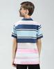 Monte Carlo Boys Blue & Pink Collar Neck T-Shirt