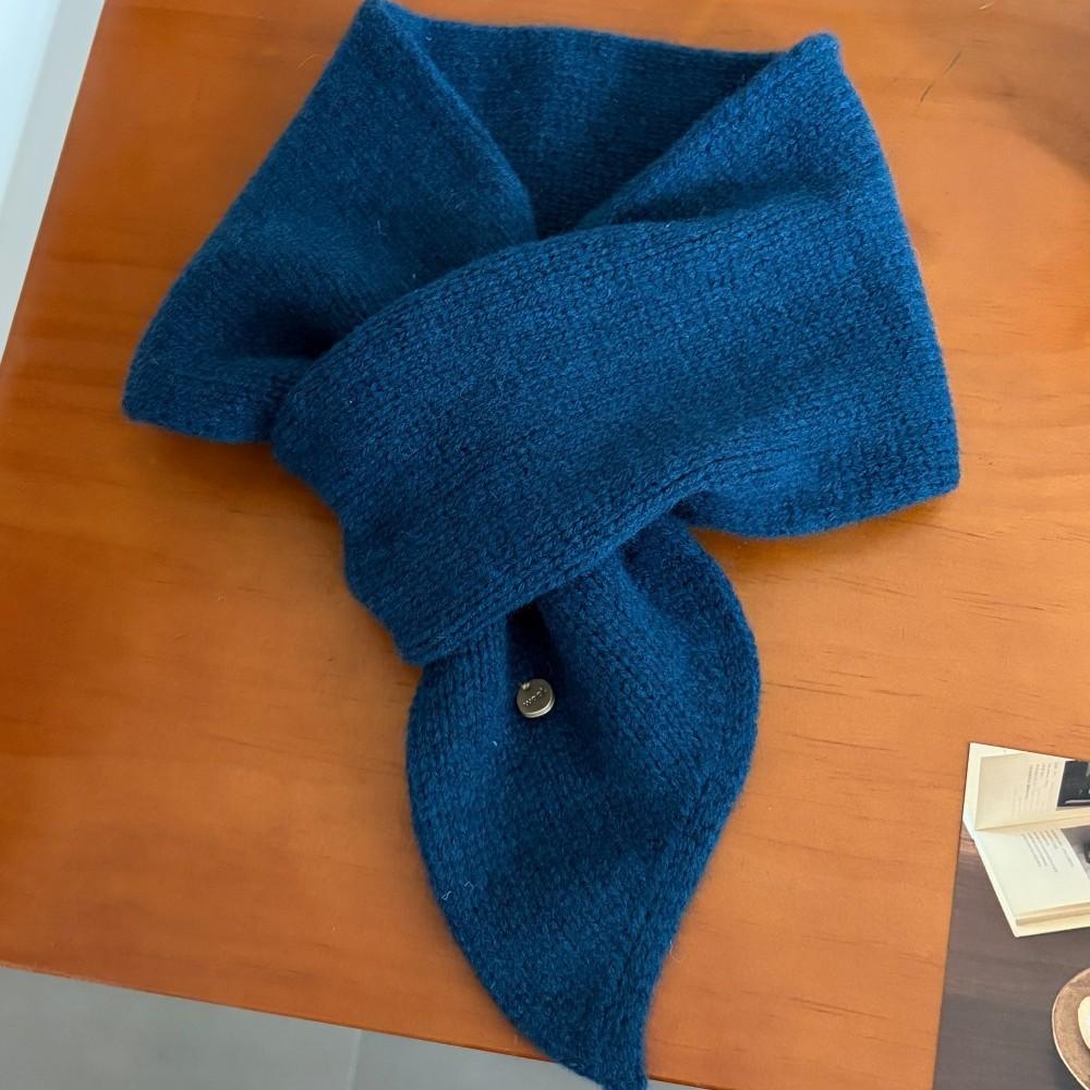 Cross scarf scarf autumn and winter versatile neck protection scarf foreign style matching scarf